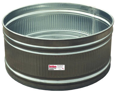 Galvanized Steel Stock Tank, 4 Feet Round, 165 Gallon Capacity