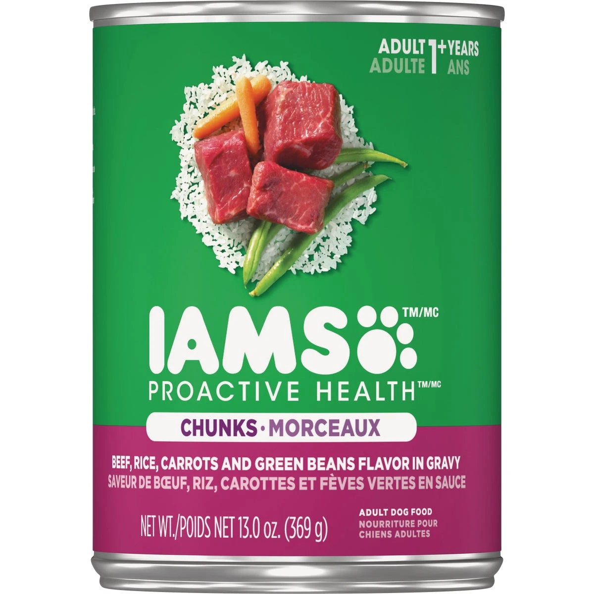 Proactive Health Beef & Rice Adult Wet Dog Food, 13 Oz. Can