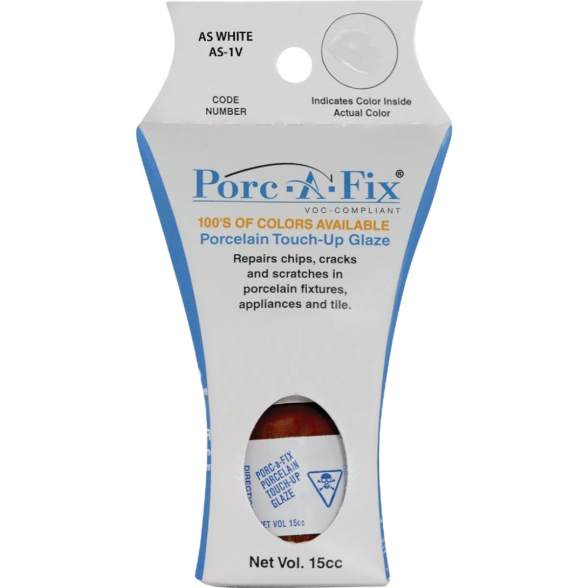 Porc-a-fix American Standard White Porcelain Touch-up Paint, 15cc