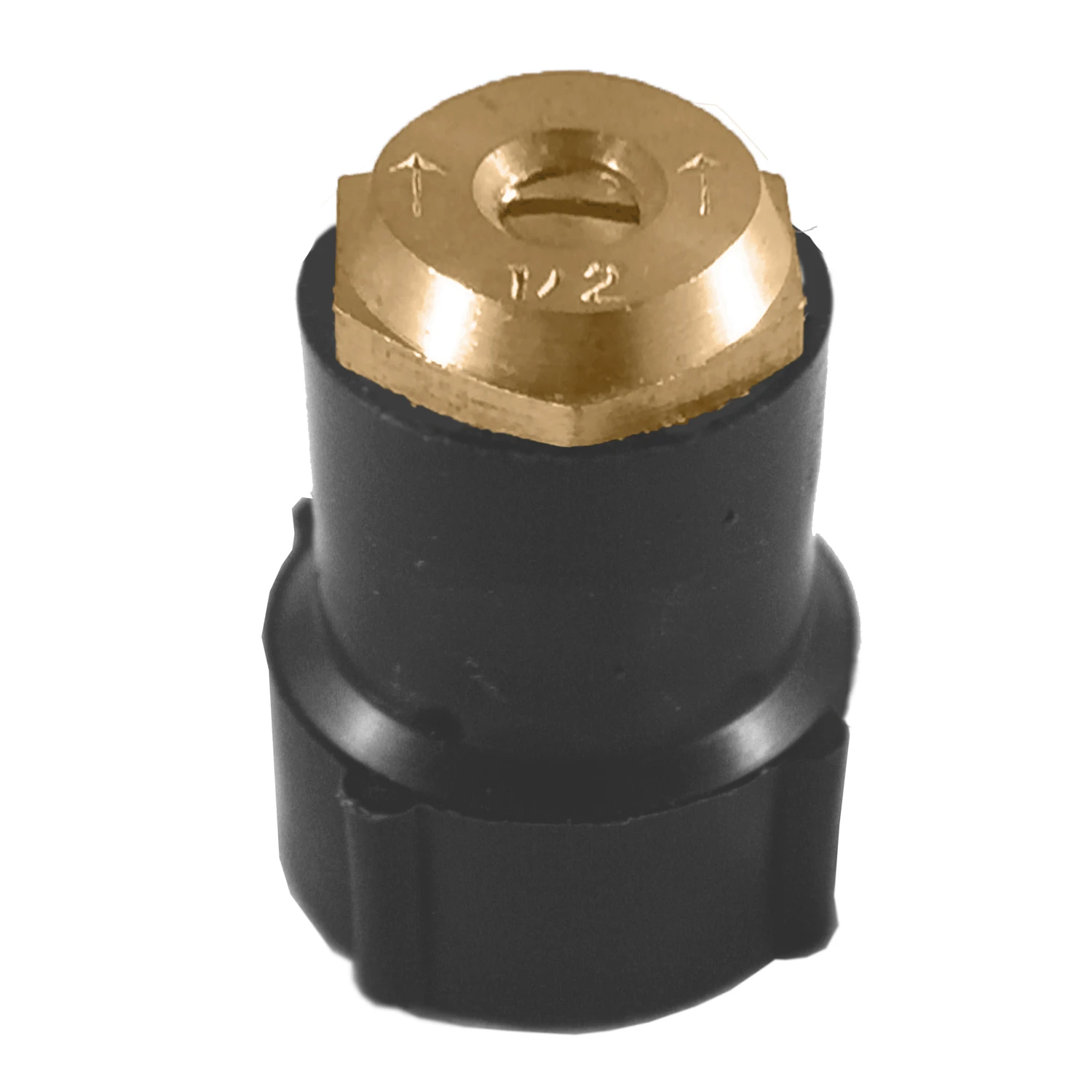 1/2 In. Diameter X 1 In. Length Half-circle Shrub Sprinkler Head With Brass Nozzle