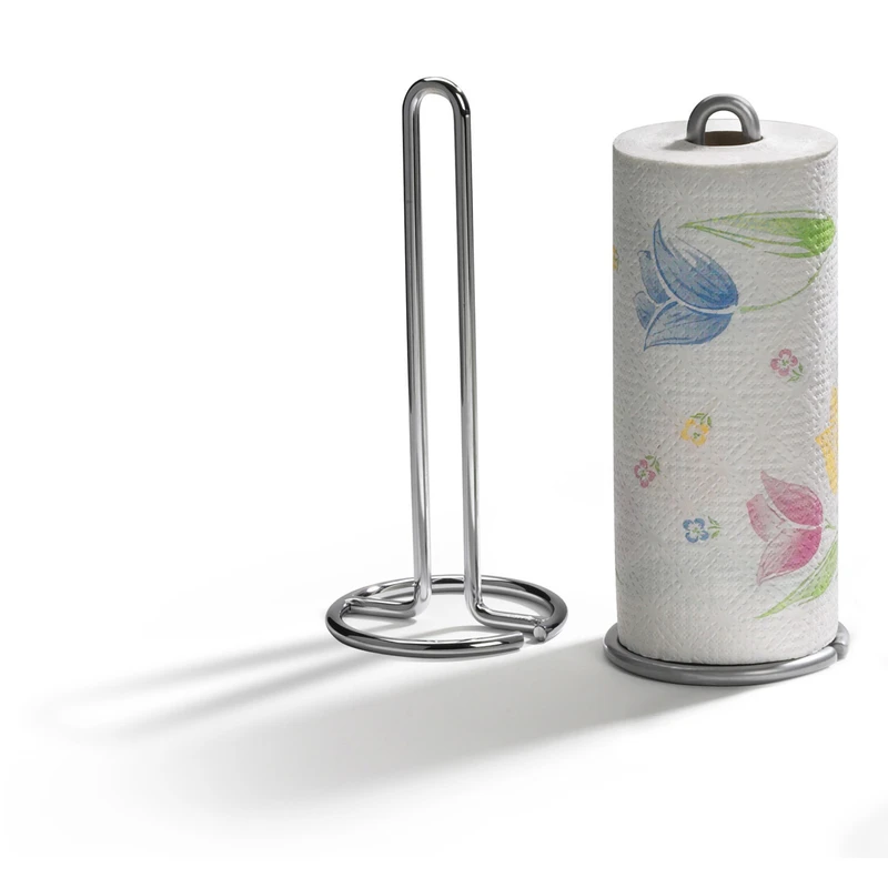 Euro Style Chrome Paper Towel Holder with Wall Mount Bracket