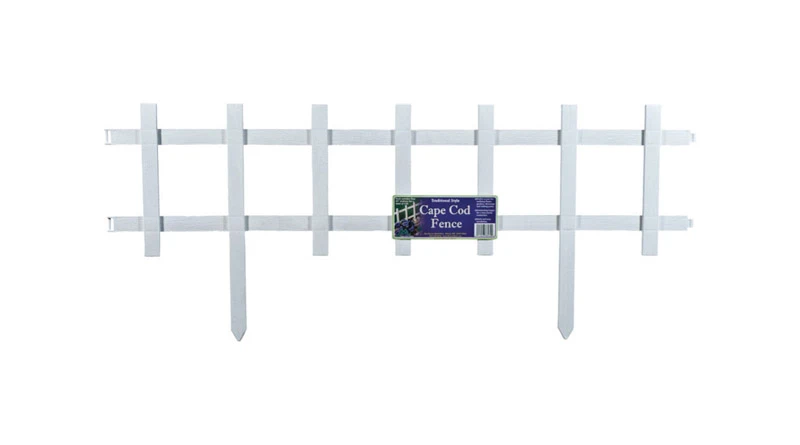 Cape Cod Fence 33 In. L X 13.5 In. H Plastic Decorative Border