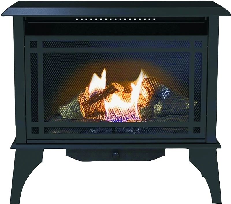 Monterey 30,000 Btu Vent-free Dual Fuel Gas Stove - Black