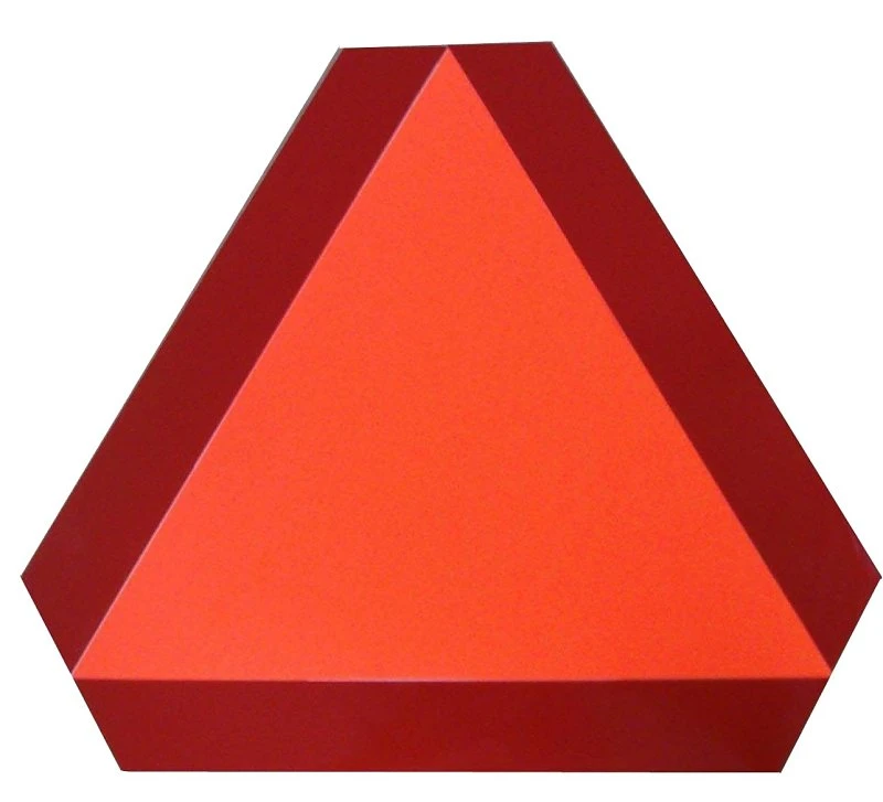 Slow Moving Vehicle Decal Sign for Safety and Visibility
