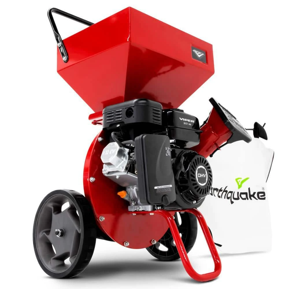 K33 Chipper Shredder, 301cc Engine, 3-inch Branch Capacity, Heavy-duty