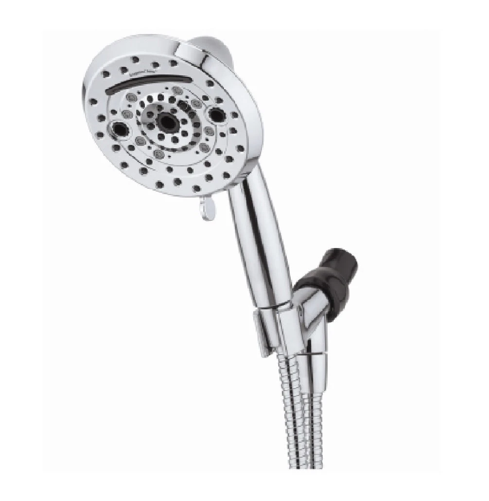 Amp Watersense 10-spray Handheld Shower Head, 1.8 Gpm, Chrome, 5 Inch