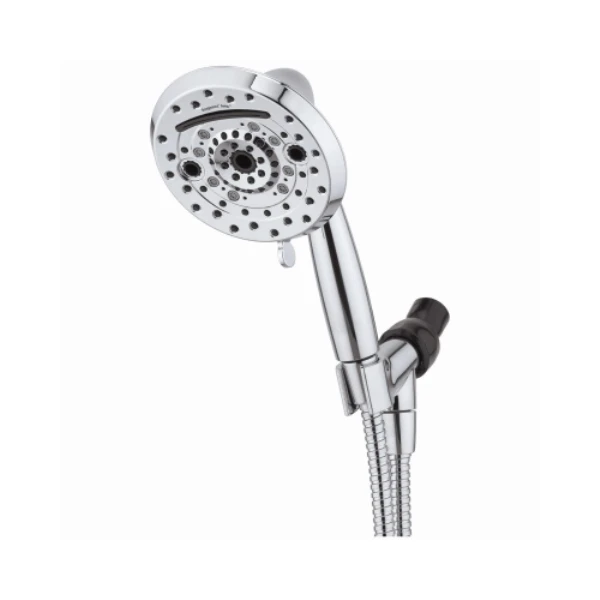 Amp 10-spray Handheld Shower Head, 1.8 Gpm, Brushed Nickel, 5-inch