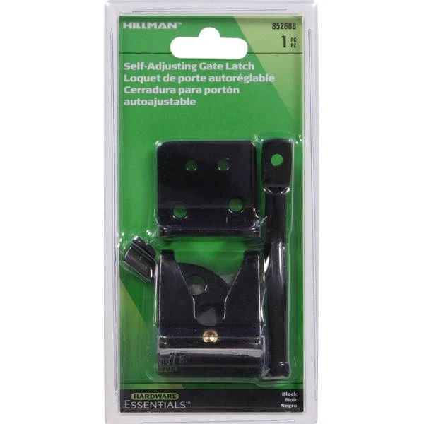 852688 Self-adjusting Gate Latch With Black Finish