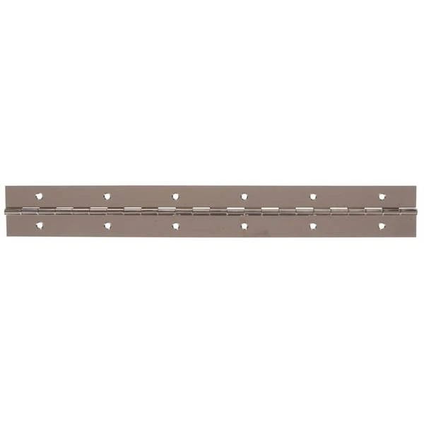 Nickel Plated Continuous Hinge 48" X 1.5" For Durable Applications