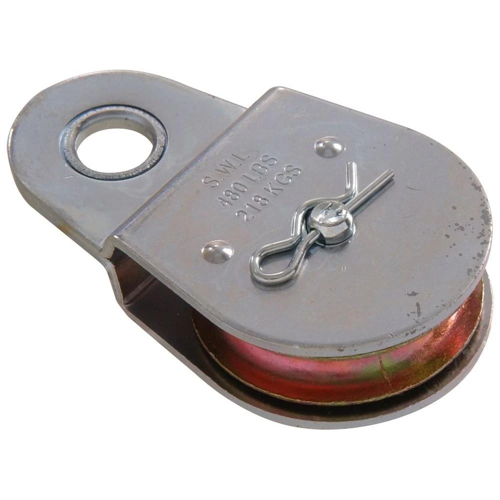 2-1/2 in. Single Sheave Heavy Duty Pulley with Fixed Eye (2-Pack)