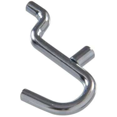 .207 X 5/8 Curved Peg Hook, Zinc Plated Hillman Hooks and Eyes 852675