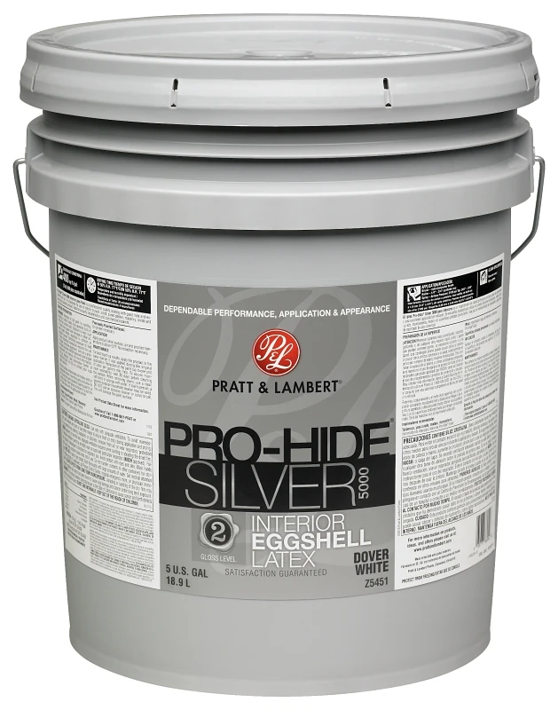 Pro-Hide Silver 5000 Latex Eggshell Interior Wall Paint – 5 Gallon
