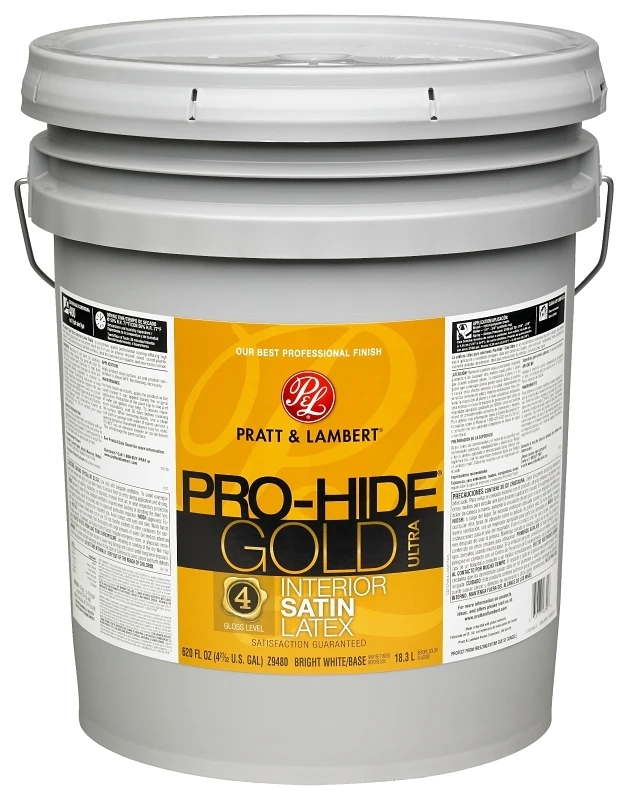 Pro-hide Gold Ultra Latex Satin Interior Wall Paint 5 Gallon
