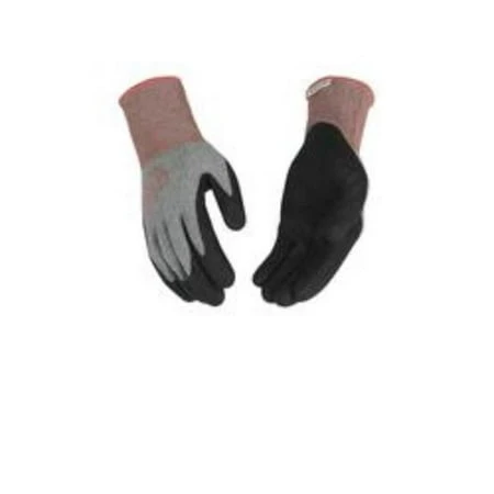 Women's Medium Nylon Gloves in Heather Gray, Durable and Comfortable