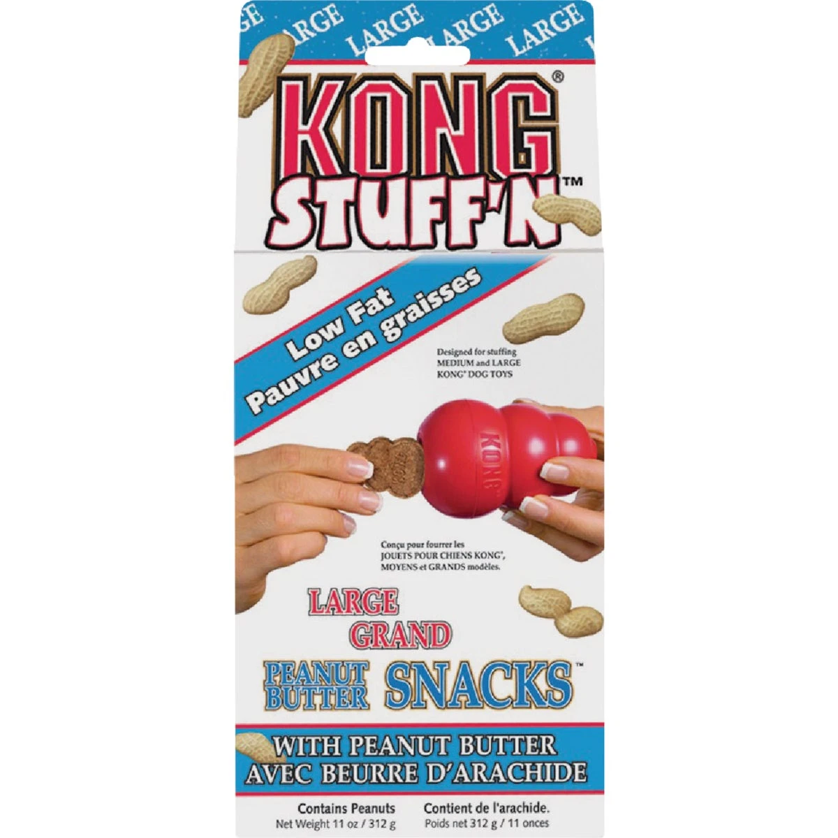 Large Peanut Butter Dog Treats Compatible with Kong Toys