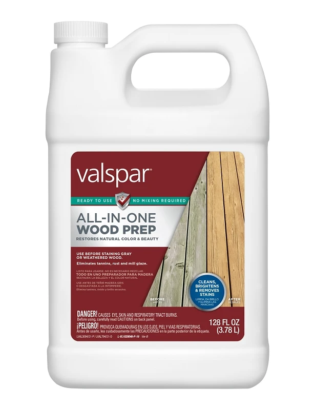 1 Gallon All-in-one Wood Prep Cleaner For Decks And Outdoor Furniture