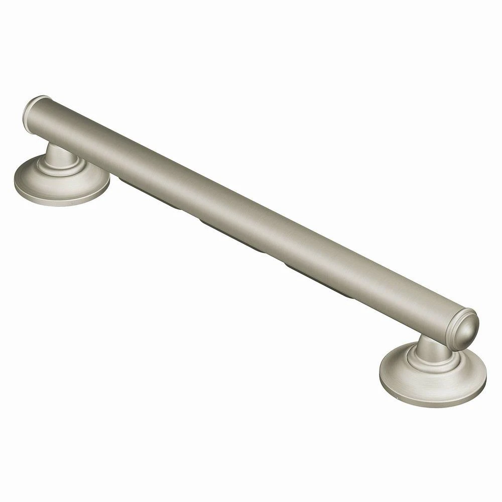 Home Care 24-inch Brushed Nickel Designer Grab Bar, Model Lr8724d1gbn