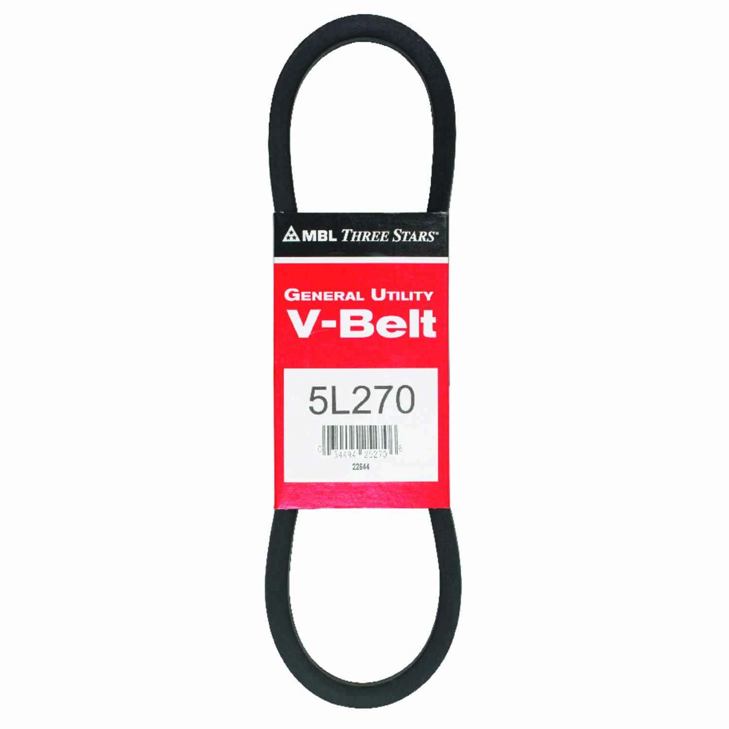 Mitsuboshi Fractional Horsepower V-Belt 27 in x 21/32 in – 3/8 in Thick, 40° Bevel (FHP Motor Drive)