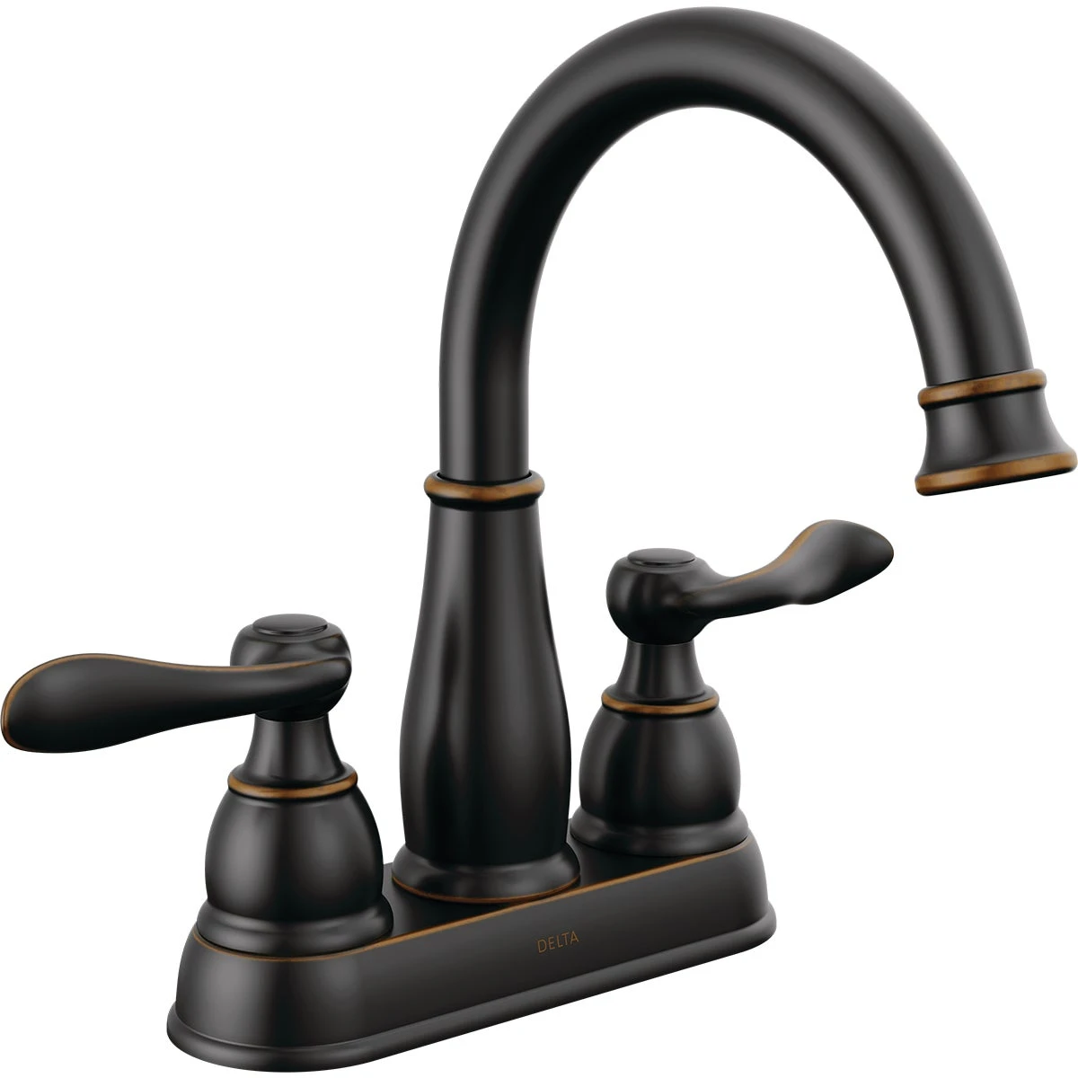 Windmere Oil Rubbed Bronze 2-handle Centerset Bathroom Faucet 4 In. With Pop-up