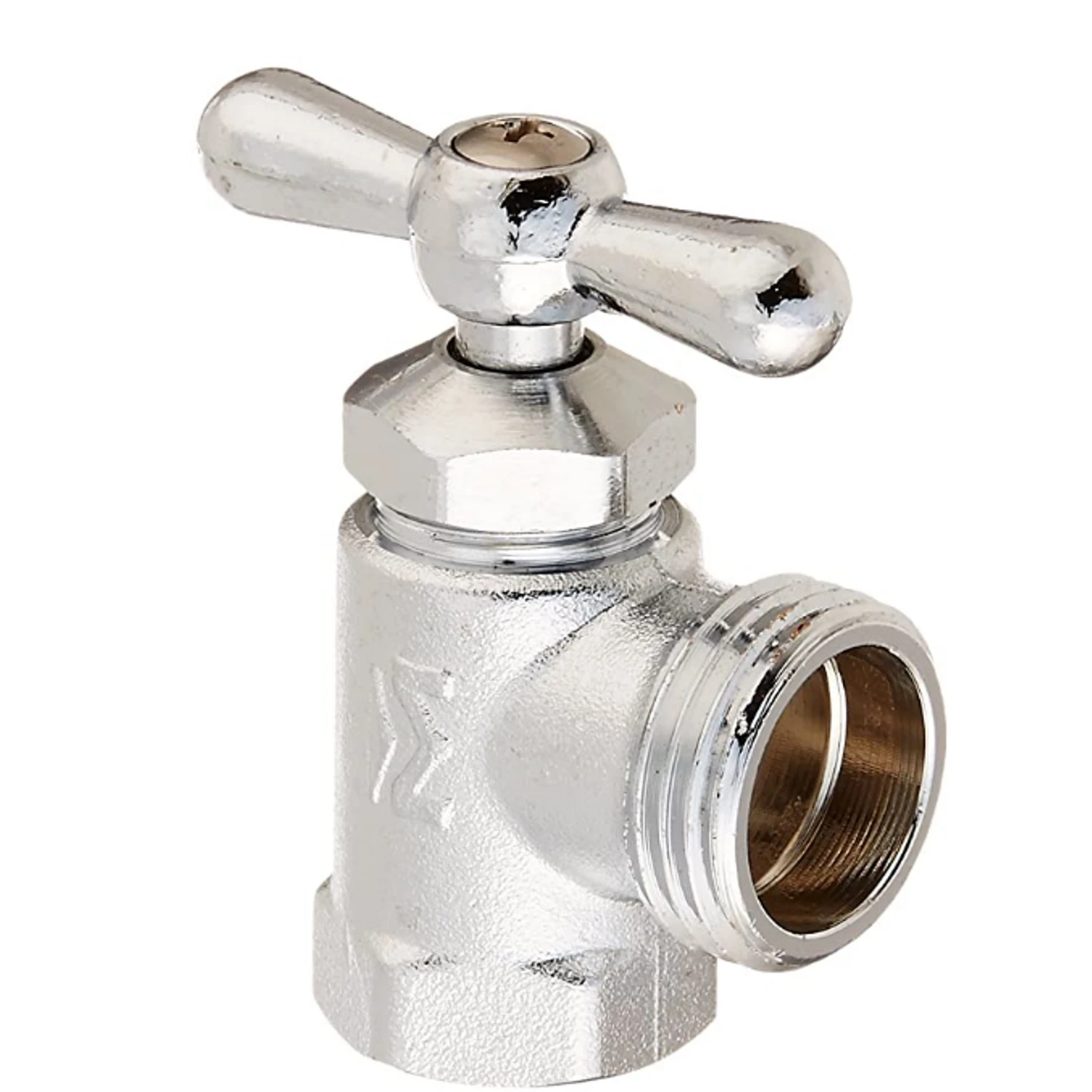 1/2 In. Fip X 3/4 In. Mht Brass Washing Machine Valve With Tee Handle