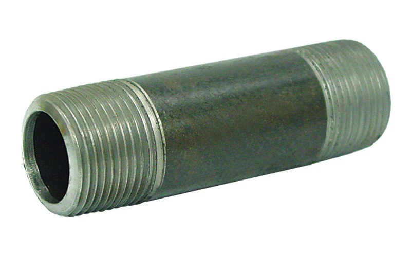 1-1/2 In. Mpt Black Steel Pipe Nipple, 2 In. Length