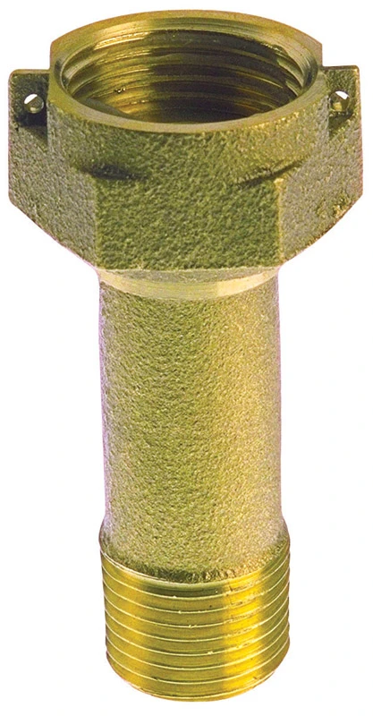 1 In. X 1 In. Low-lead Brass Meter Coupling Mip For Plumbing