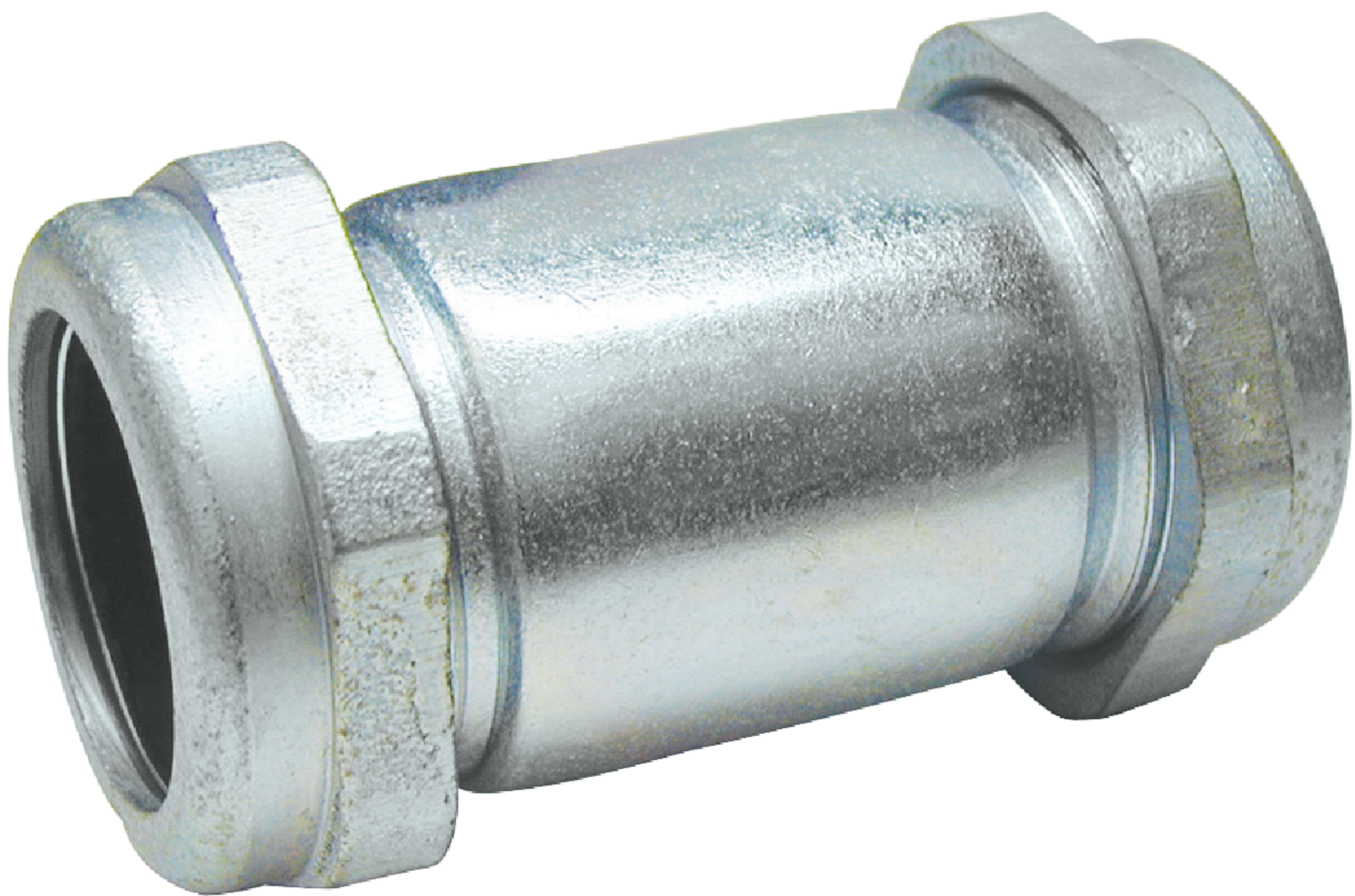 1-1/2 In. X 5 In. Compression Galvanized Coupling - Steel Pipe Fitting