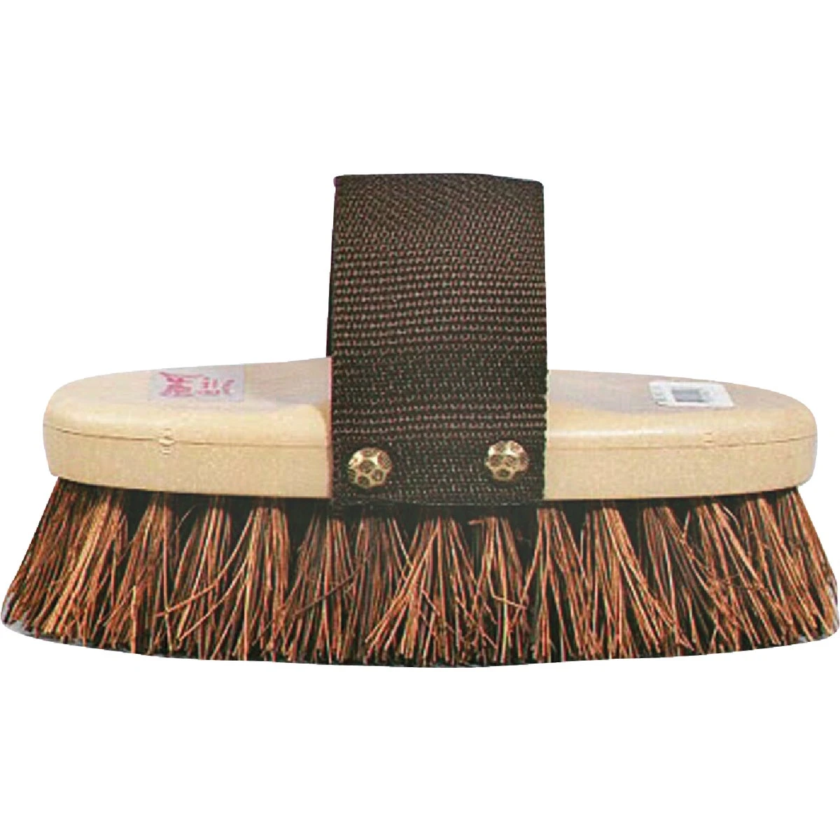 Cowboy Style Horse Grooming Brush With Palmyra Fiber Bristles, 1-1/4 In. Trim