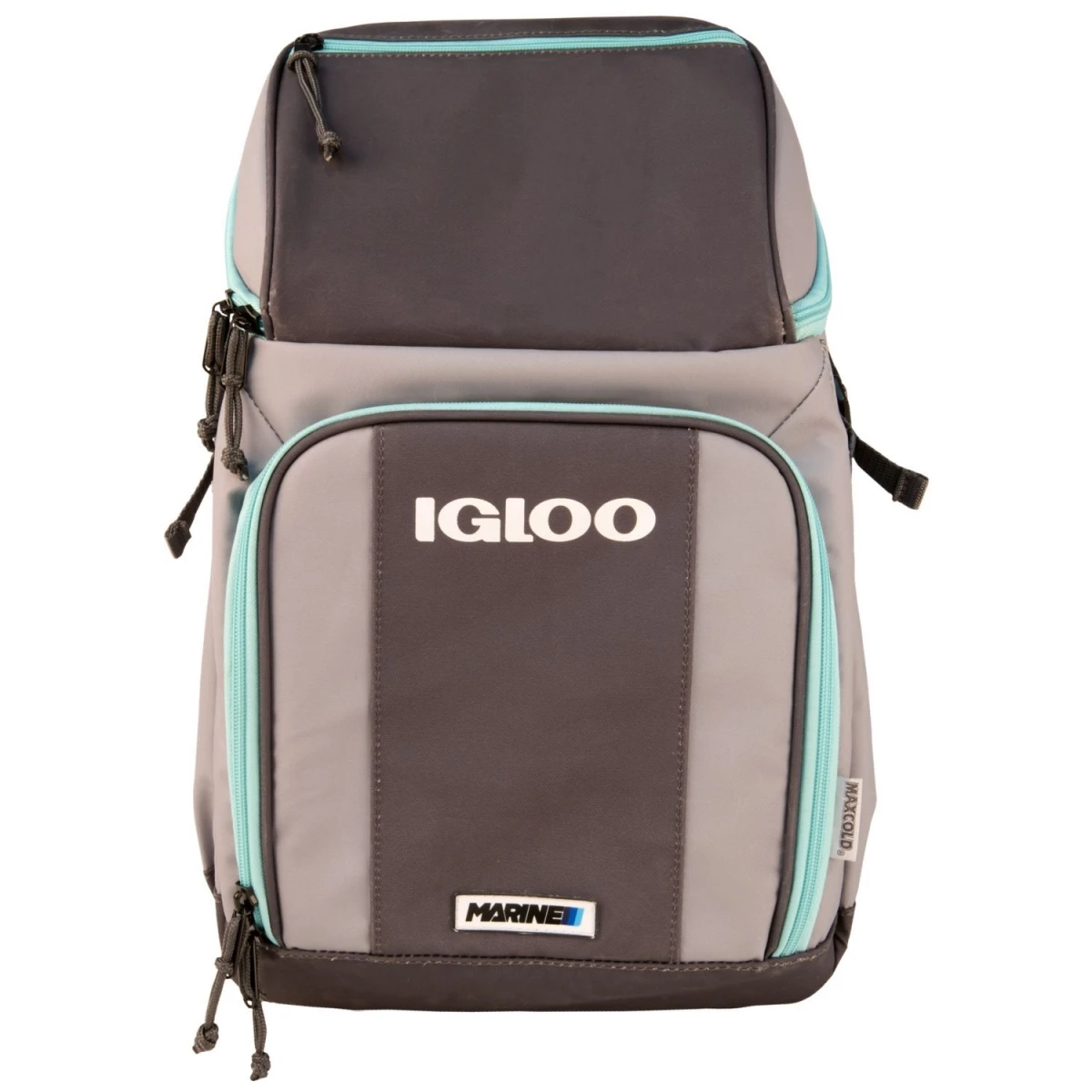 Maxcold Gray Backpack Cooler Bag Holds Up to 20 Cans Portable Insulated