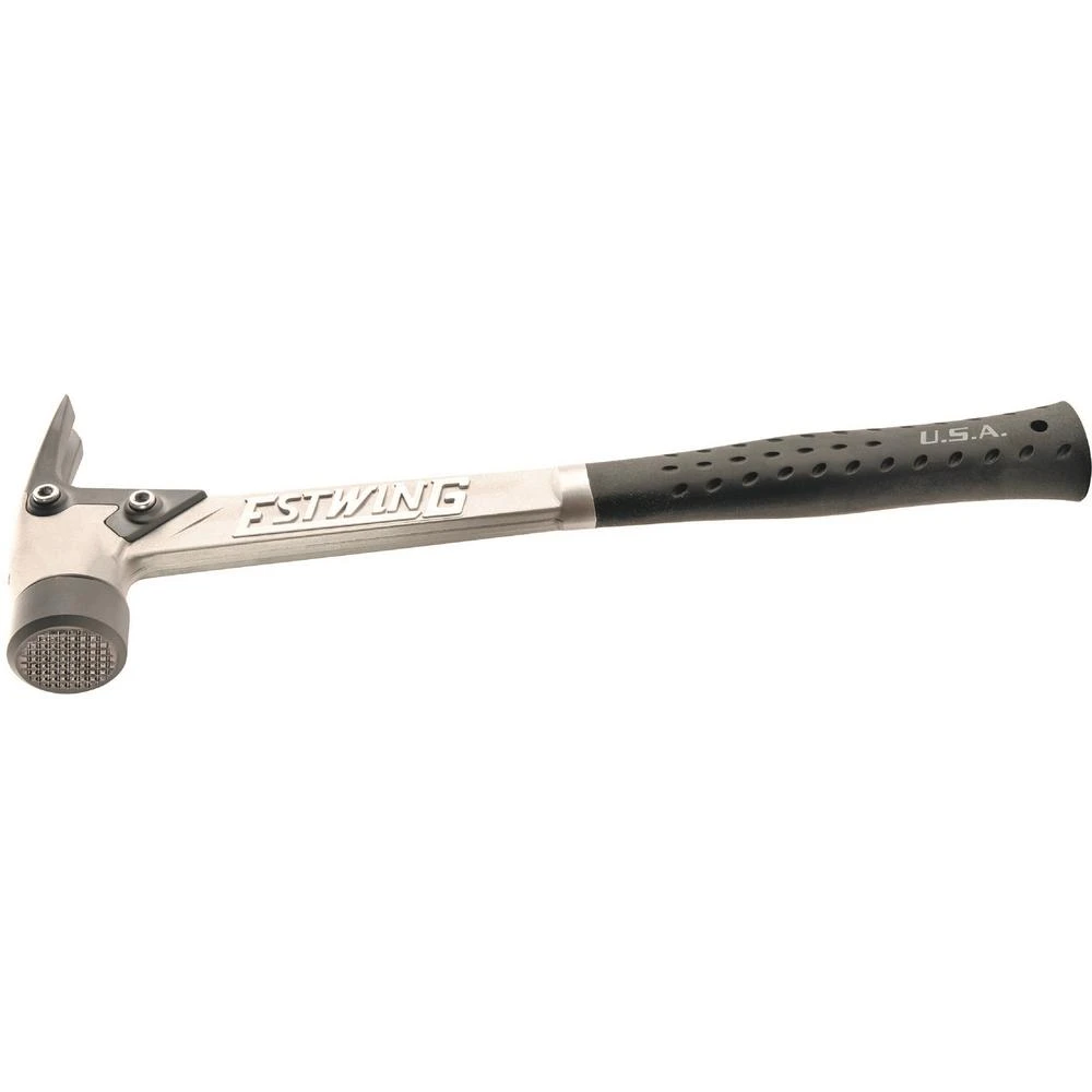 Al-pro 14 Oz. Milled Face Hammer - Aircraft Aluminum With Magnetic Nail Starter