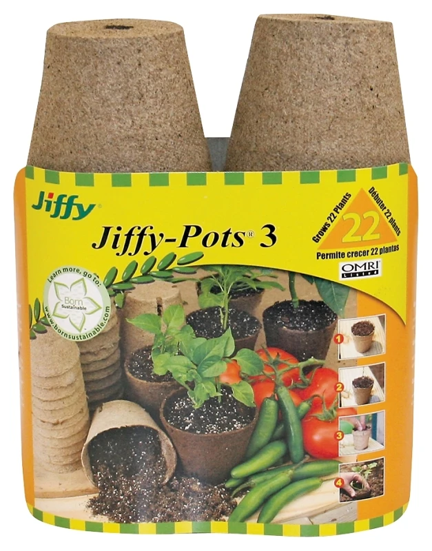 Round Peat Pot, 3 In., 22-Pk.