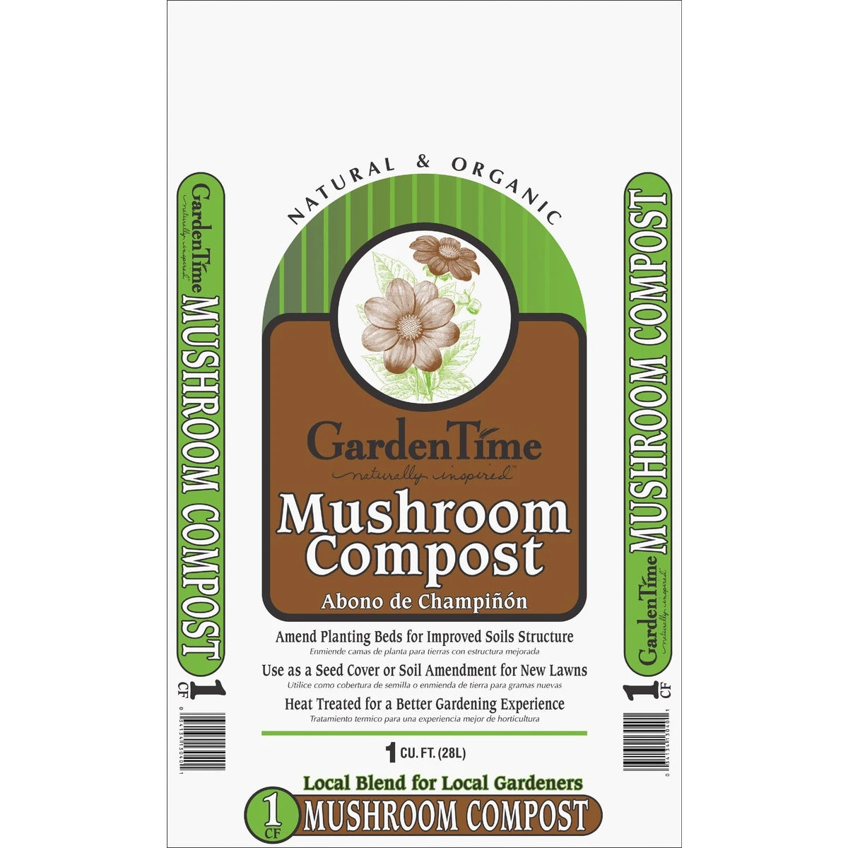 Mushroom Compost Soil Amendment, 1 Cubic Foot Bag