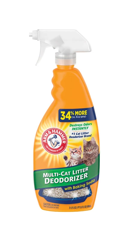 No Scent Odor Eliminator 21.5 Oz Liquid Cat Litter Deodorizer Spray