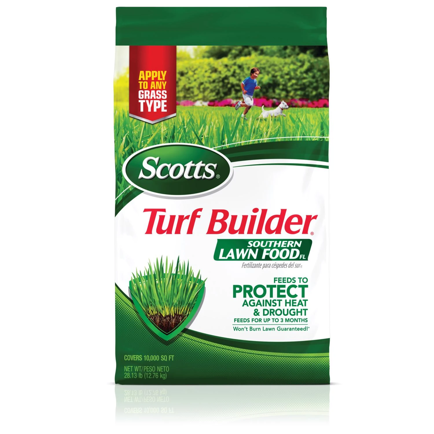 Scotts Turf Builder Southern Lawn Food Florida Fertilizer 28.3 Pounds Covers 10000 Square Feet