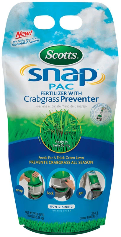 Scotts Snap Pac 14.81 Lb Fertilizer With Crabgrass Preventer For 4,000 Sq. Ft.