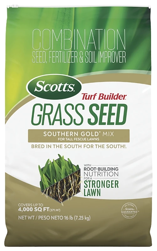 Turf Builder Southern Gold Tall Fescue Grass Seed Fertilizer 16 Lb