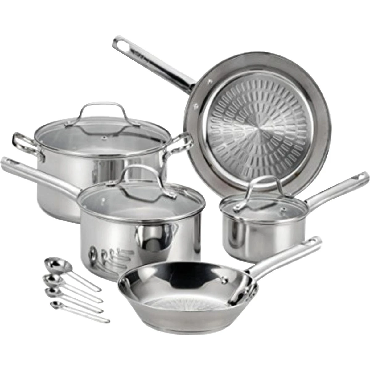Performa Stainless Steel Cookware Set, 12 Pieces, Durable and Versatile