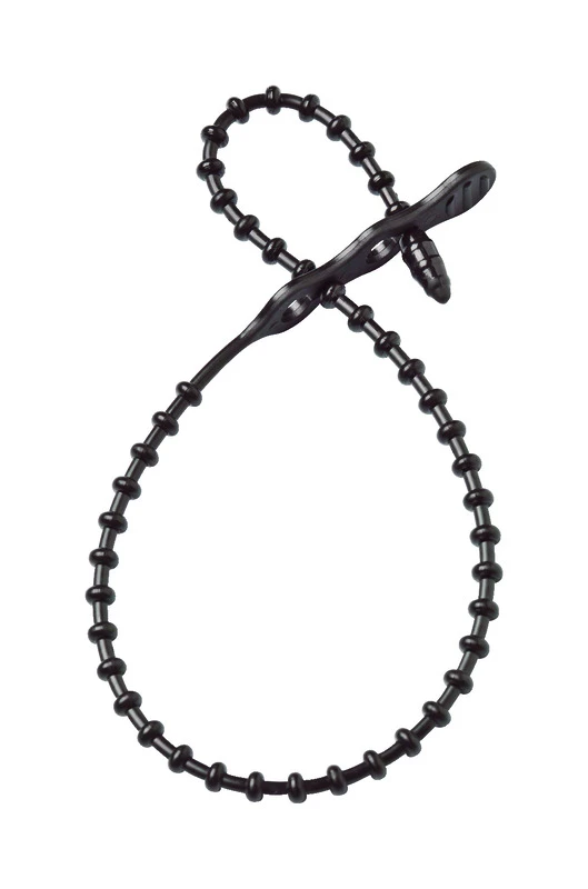 CABLE TIE BEADED 8 BLK