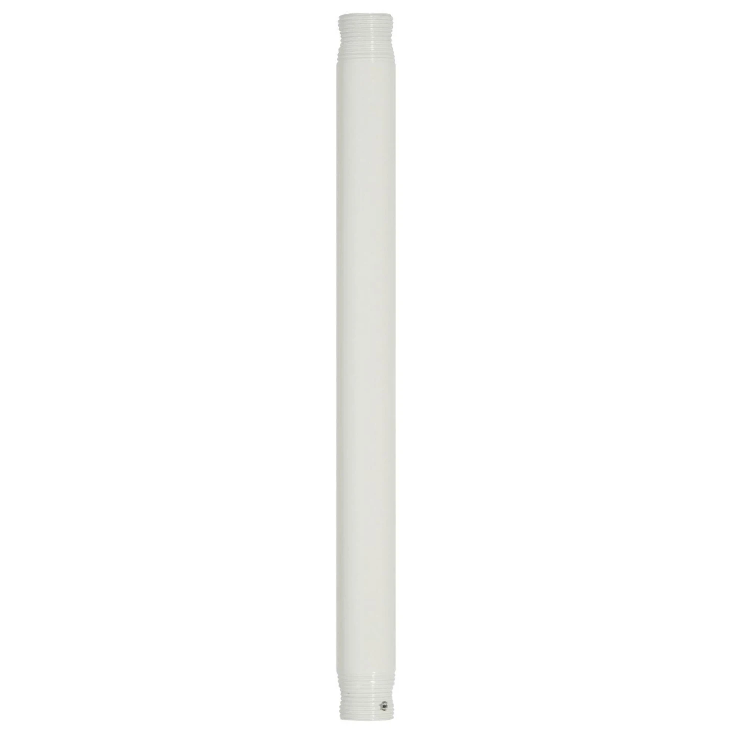 White 1/2 Inch Diameter X 24 Inch Length Ceiling Fan Downrod