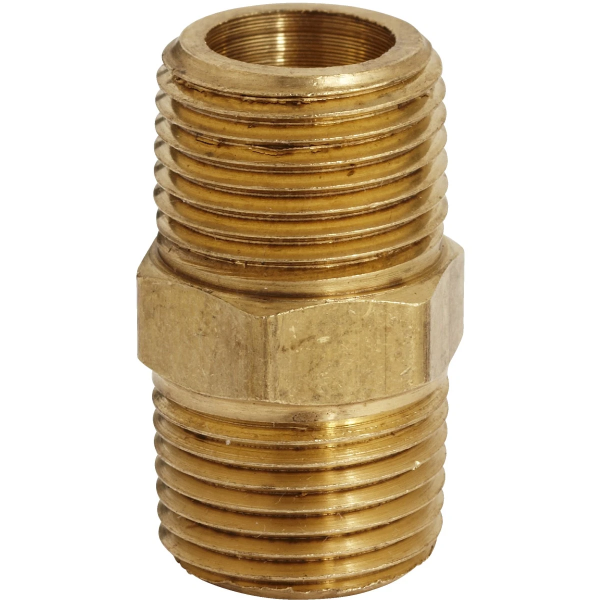 Hex Coupling, Male, 3/8 In. MNPT, 2-Pk.