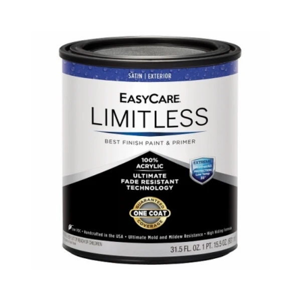 Limitless WeatherAll Exterior House Paint and Primer Pastel Base Satin Acrylic Latex Quart