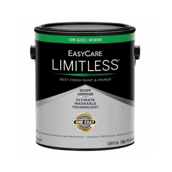 Limitless Interior Paint & Primer, White Semi-gloss Acrylic Latex, 1 Gallon
