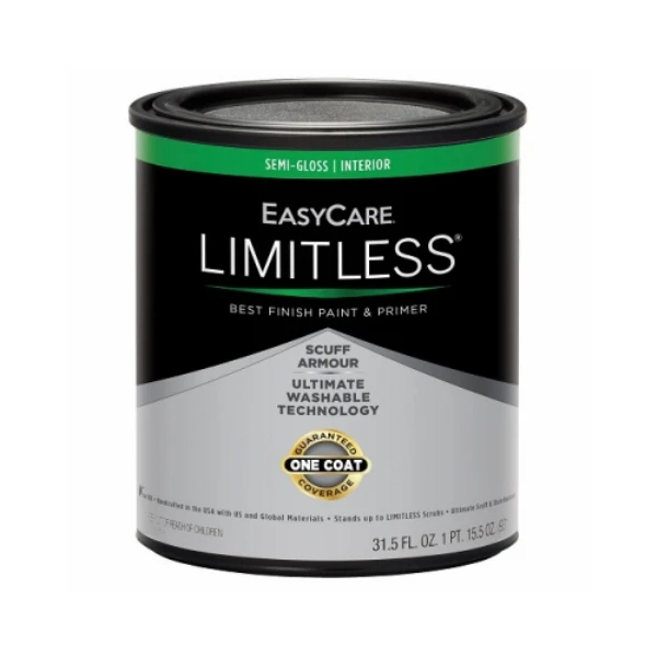 Limitless Interior Paint & Primer, Neutral Base, Semi-gloss, Quart