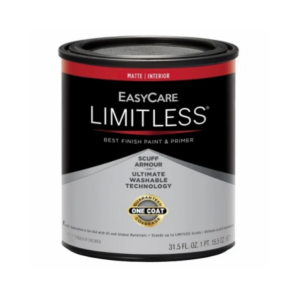 Limitless Interior Paint & Primer, Pastel Base, Matte Finish, Quart