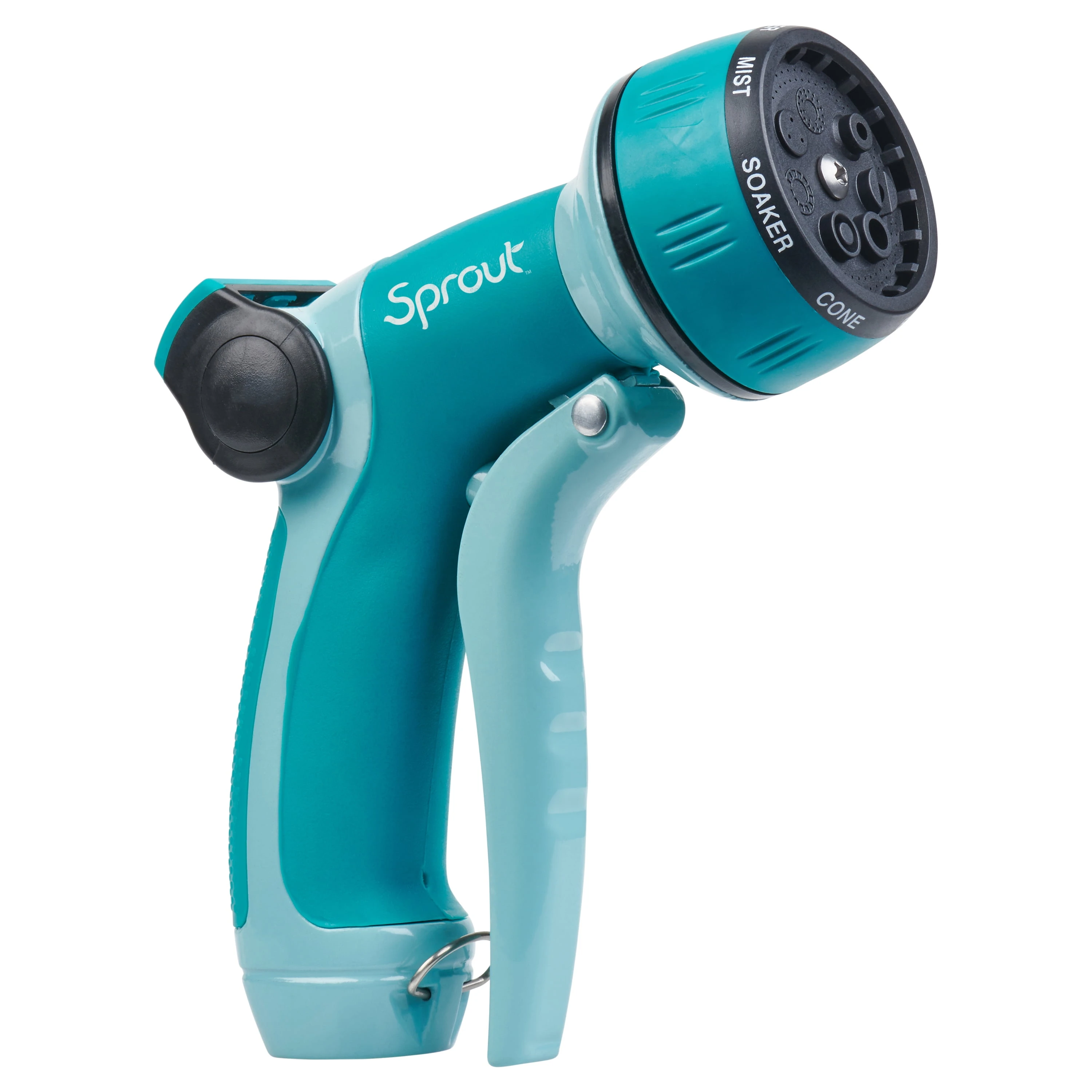Sprout 7-pattern Front Trigger Hose Nozzle, Flow Control, Gooseberry Green