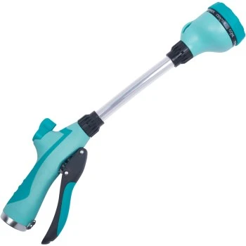 15-inch 8-pattern Watering Wand With Flow Control In Gooseberry Green