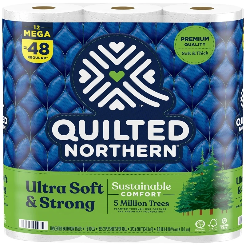 2-Ply Mega Roll Toilet Paper, 12-Pk.