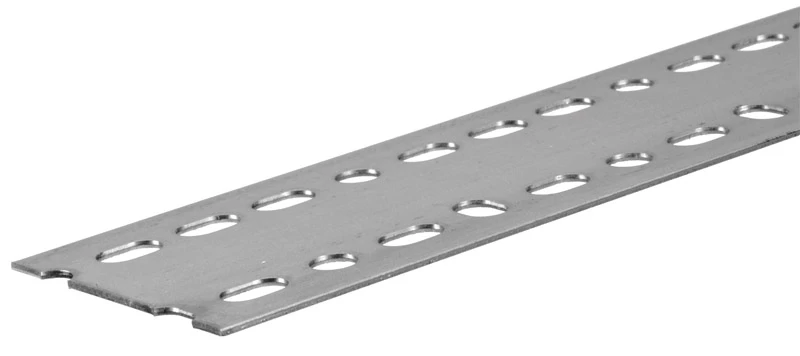 Slotted Steel Strapping 14 Gauge 2 and 13 Sixteenths Inches by 48 Inches