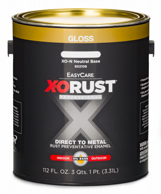 X-O Rust Premium Gloss Neutral Base Oil-Based Anti-Rust Enamel Paint 1 Gallon