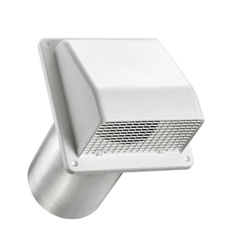 6 in. Plastic Fresh Air Intake Vent, White